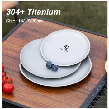 Ultralight Titanium Camping Plate 1