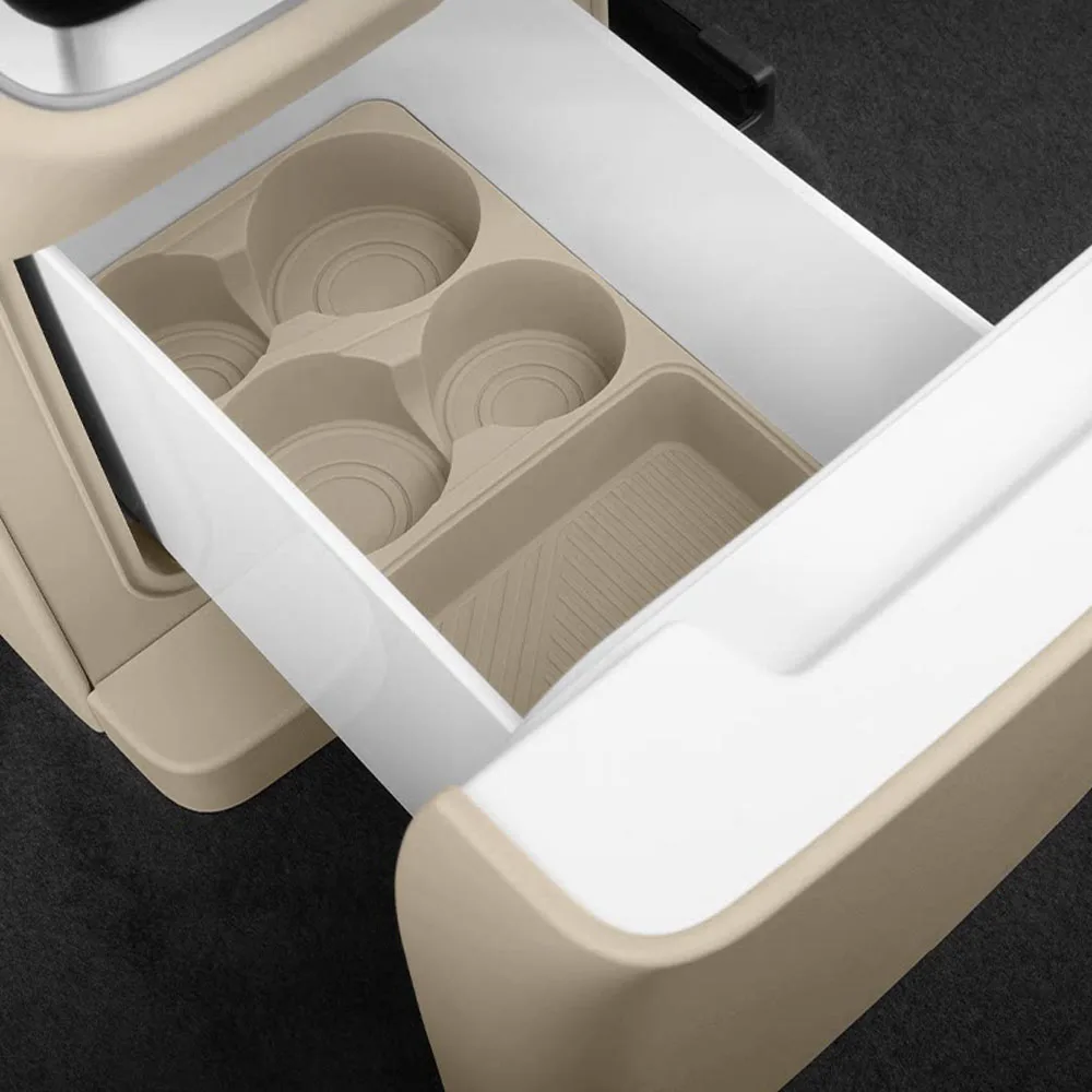 

Rear Refrigerator Storage Silicone Pad Interior Modification Supplies For New AITO M7 2026 Waterproof And Stain-resistant