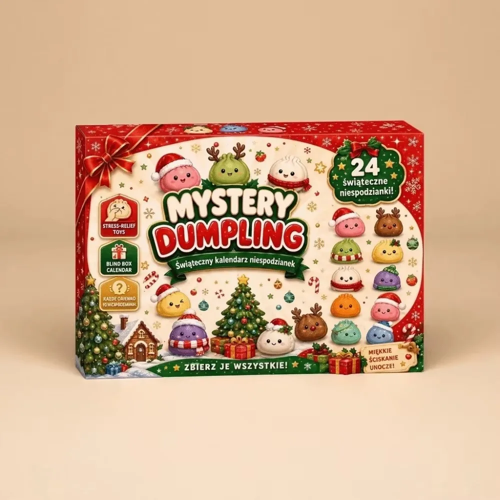 Soft Christmas Dumplings Countdown Calendar Slow Elastic Anxiety Relieves Mysterious Dumpling Toy Fidget Stress Relief Box