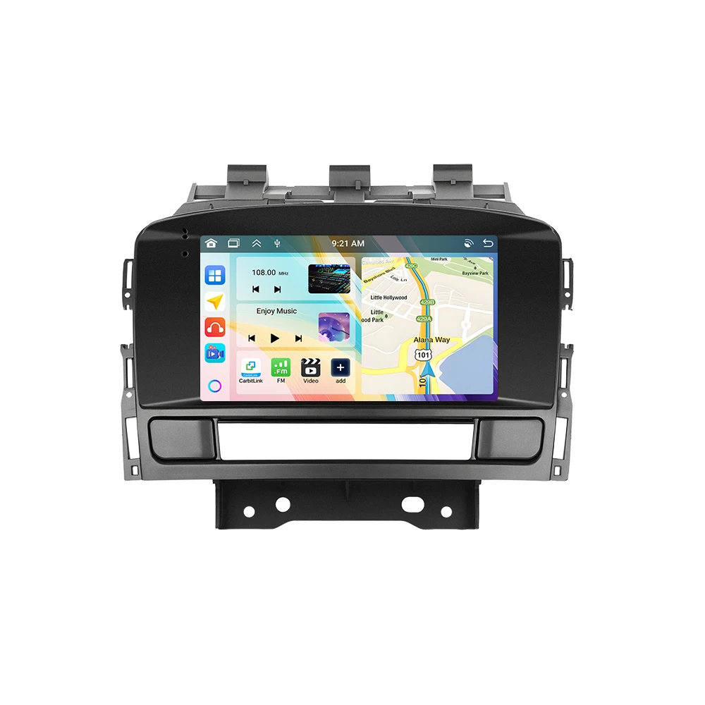 Podofo Autoradio für Opel Astra J 2011-2012, kabelloses CarPlay, Android-Headunit, GPS-Navigation, WLAN, FM/RDS, Car-Player, BT, EQ