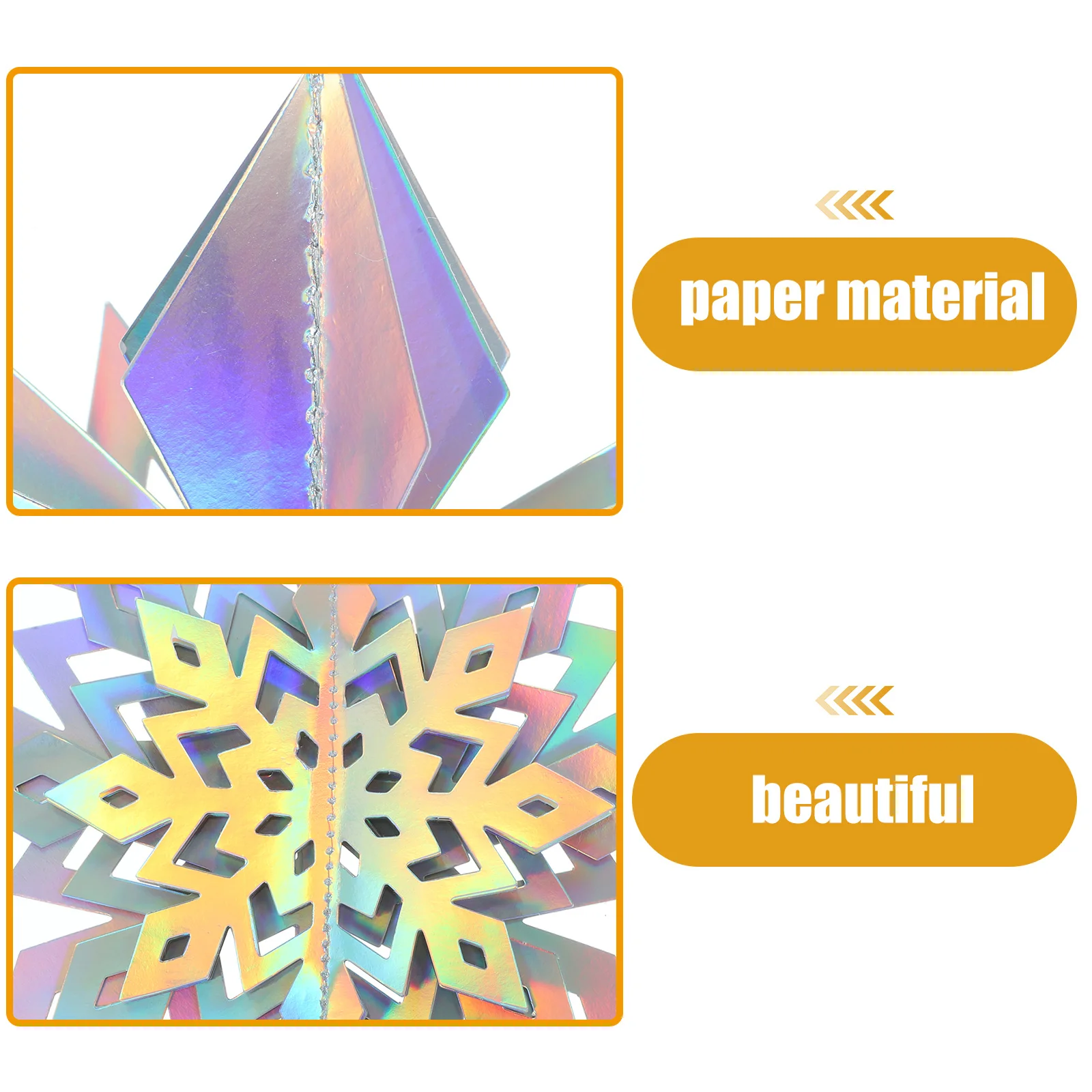 

12Pcs Christmas Snowflake Decorations Xmas Tree Hanging Ornaments Festive Reusable Paper Snowflakes Christmas Snowflake Pendant