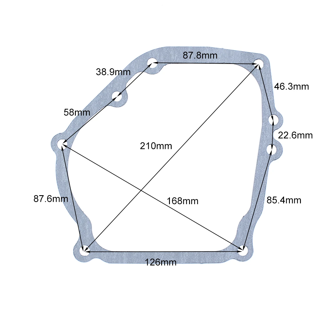 10pcs/lot Crankcase Gasket For Honda GX160 GX200 5.5HP 6.5HP GX 200 160 Small Engine Motor Parts