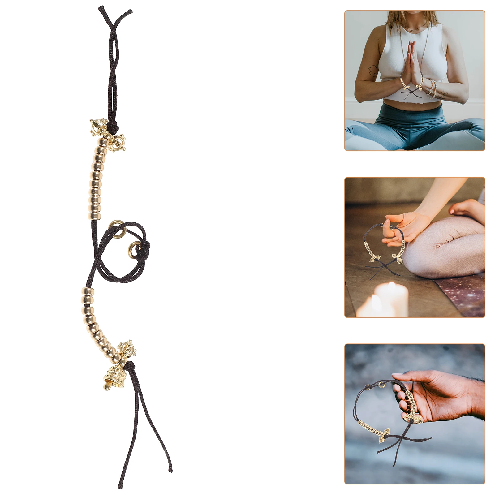 

2Pcs Buddha Beads Counter Handheld Pendant Stylish Decor Simple Chanting Prayer Metal DIY Supply Practical Meditation Counters