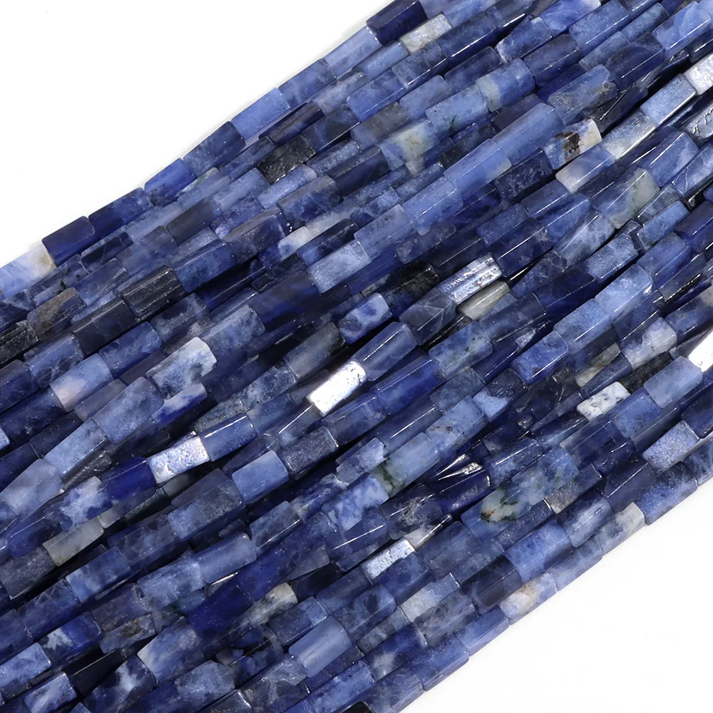 Natural Stone Rectangle Cube Beads for DIY Accessories