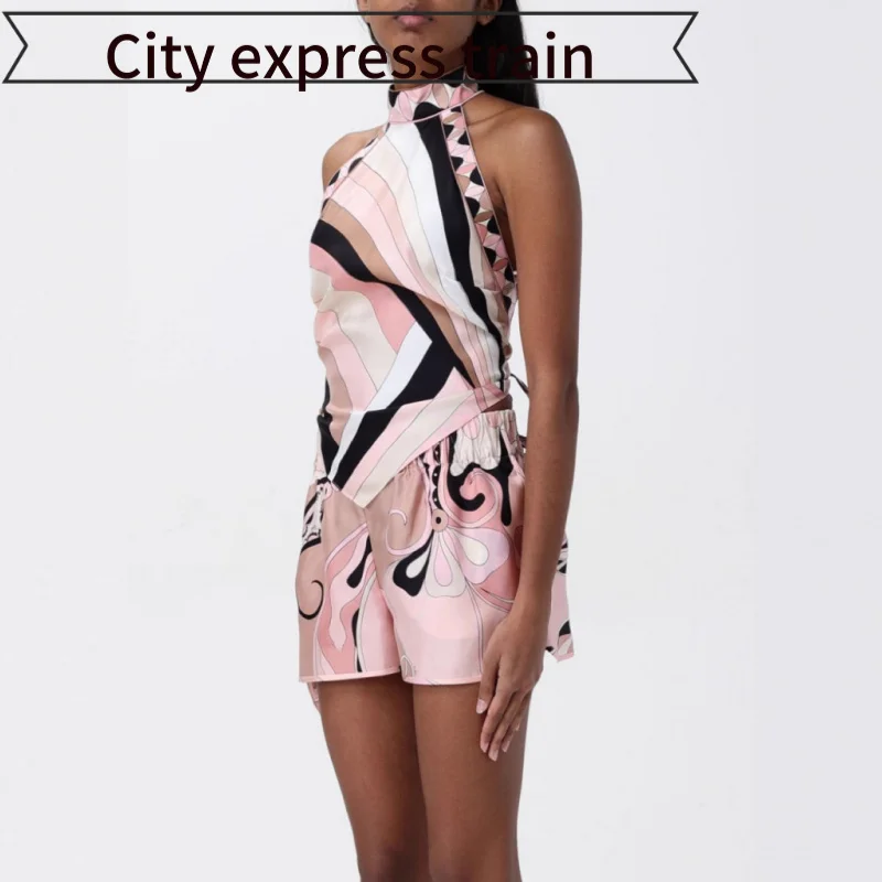 

Сексуальное повседневное льняное свободное платье с принтом, из шелкового атласа, для независимых продавцов, лето 2025