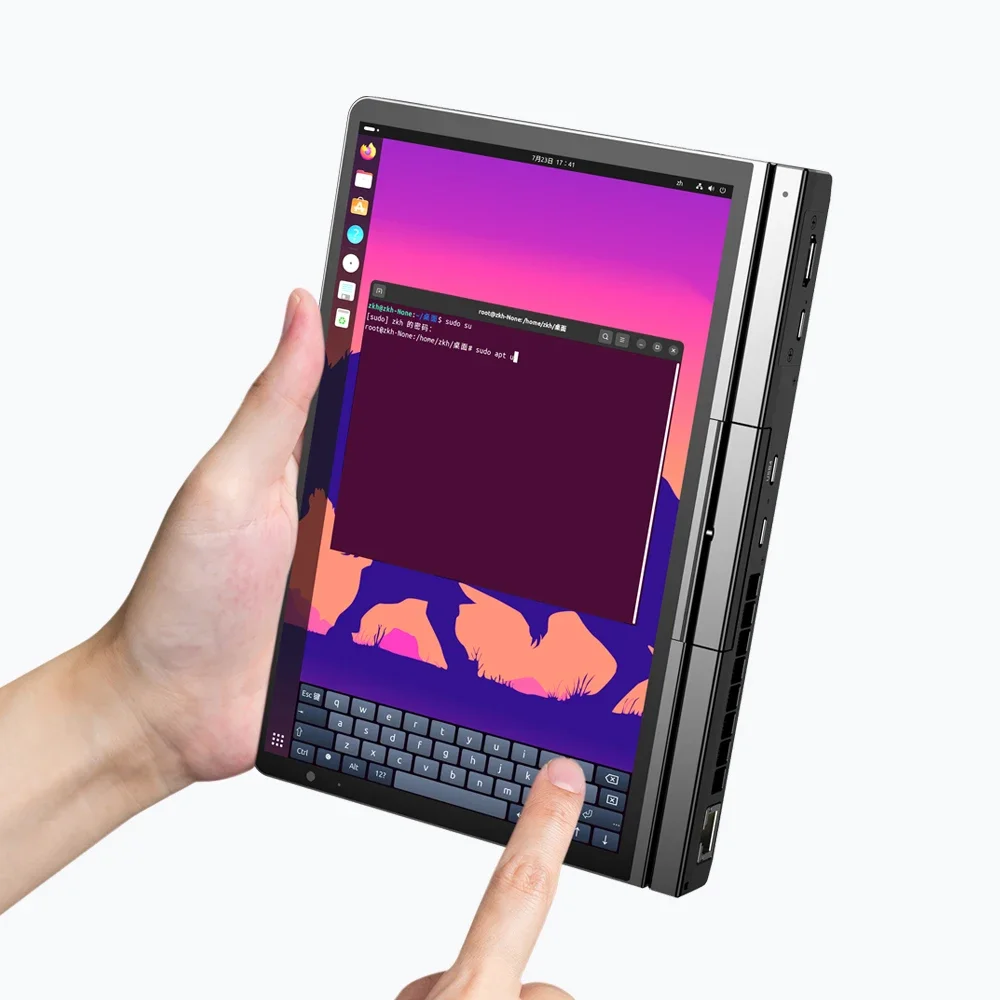 GPD 포켓 4 RAM 16GB 32GB 64GB 메모리 1TB 2TB SSD 하드 디스크 윈도우 11 홈 게이밍 노트북 미니 PC 휴대용 터치 스크린