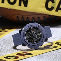 NAVIFORCE 7114 Fashion Electronic Quartz Wristwatch Men Dual Display Calendar Waterproof Casual Watches for Man reloj hombre