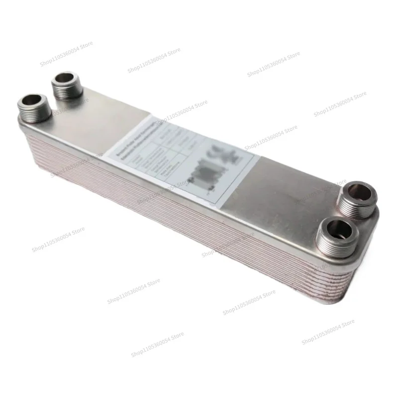 For Industrial Oil Cooler, Air Compressor Water-cooled Oil, Copper Brazed Plate Heat Exchanger, Stainless Steel Plate