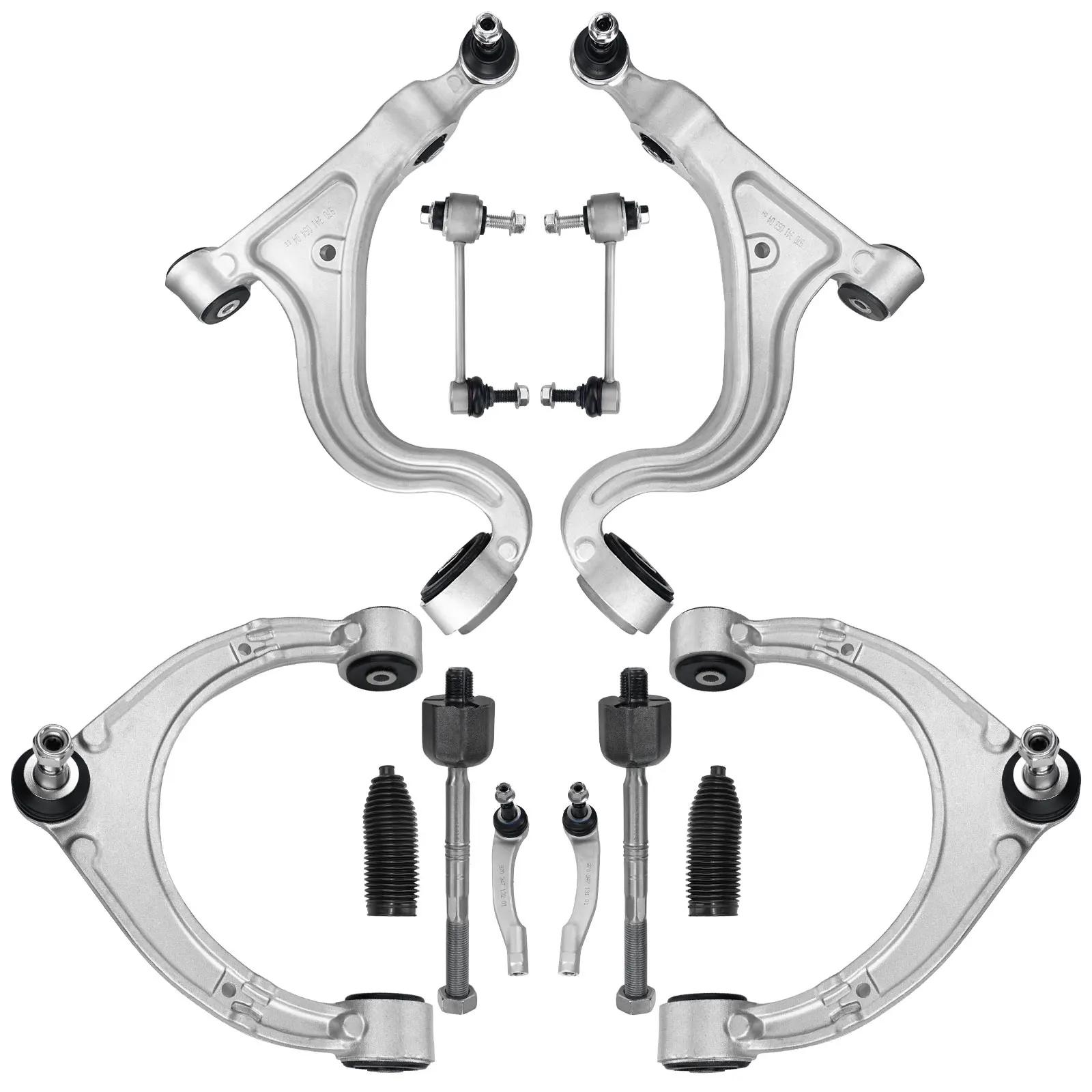 

TOPICKSAP 10Pc Front Upper Lower Control Arm Ball Joint Sway Bar Link Tie Rod End for Porsche Panamera 970 2010-2013 97034105102
