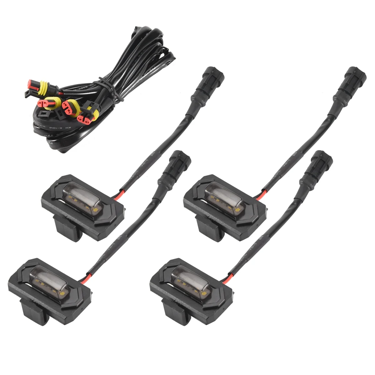 LED أمامية رياضية للطرق الوعرة ، مصباح خارجي ، شواية بيضاء ، شواء ، صانعة 4 ،