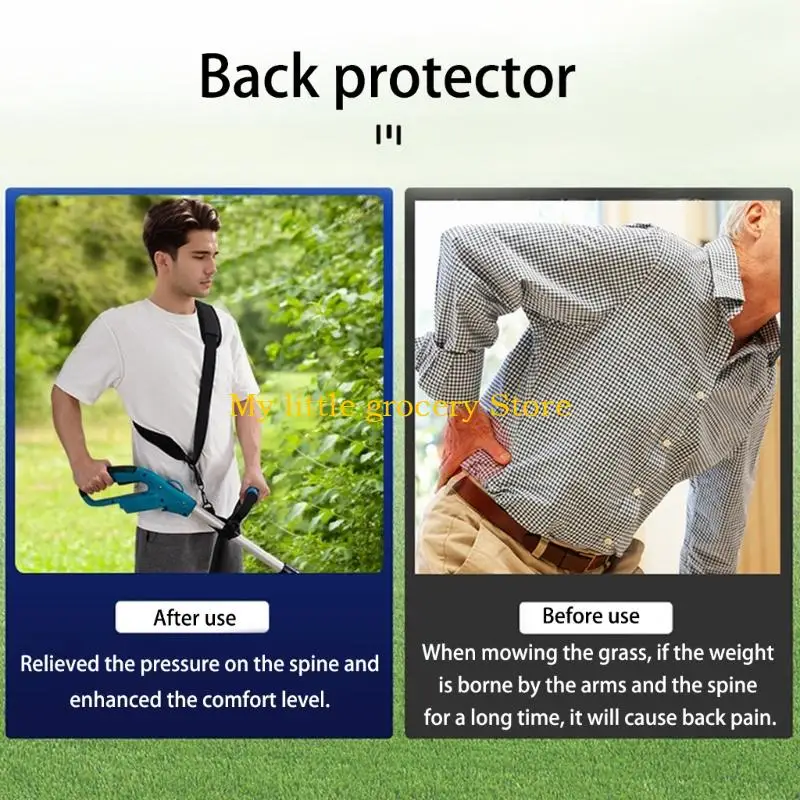 D5BD MultiPurpose Gardening Shoulder Strap With Safety Lock Mechanism For Landscaping Power Tool Ergonomic Design Harness