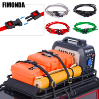 1/10 1/18 1/24 Scale RC Crawler Accessories, 5PCS 30CM Nylon Tie Down Ropes with Buckles for TRX4M SCX24 Roof Rack