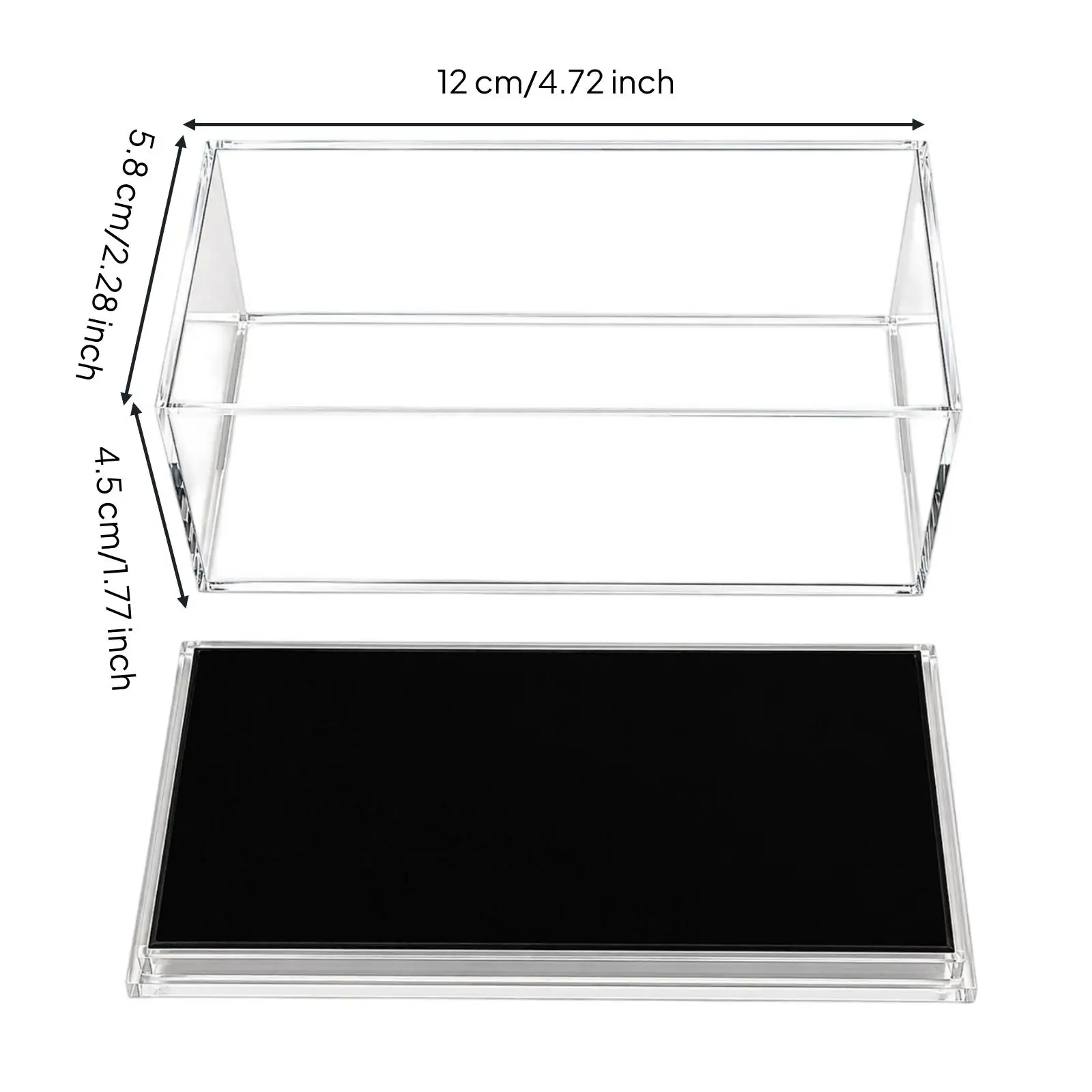 Clear Acrylic Showcase for Model Car Kit 1 64 Scale Protective Display Box for Miniature Car Hobby Accessories