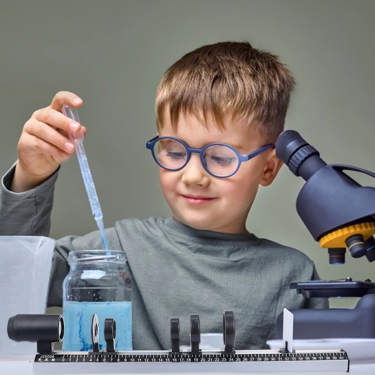 Strumento ottico pratico da 9 pezzi Attrezzatura per l'imaging fisico Strumento didattico per menisco positivo per la scuola di laboratorio di scienze di classe fisica