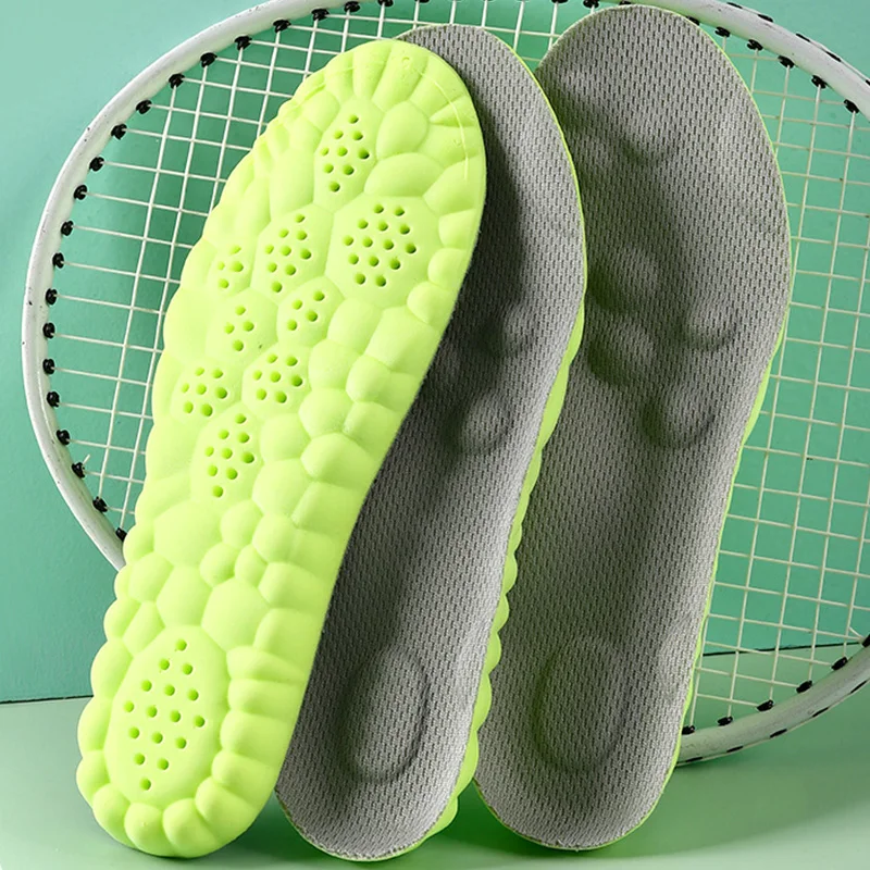 High Elastic Massage Insoles Anti-Odor Breathable Sweat-Absorbing Sports Shock-Absorbing Soft Sole Comfortable Insoles