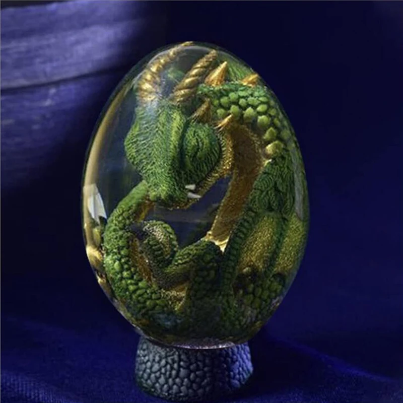 1 قطعة الحمم التنين البيض تمثال راتنج الديكور بيضة ديناصور النحت كريستال الأحجار الكريمة تذكارية داخلي الديكور هدية #6