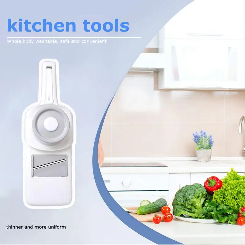 Food Potato Cutter Vegetable Slicer For Salad Adjustable Kitchen Gadgets Slicer Mandoline Handheld Slicer For Vegetables Potato