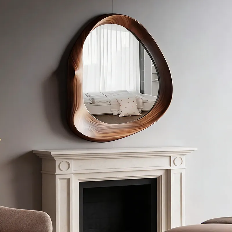 Antique Decoration Mirror Decor Unbreakable Girl Wood Standing Wall Mirror Decor Art Infinity Custom Espelhos Grandes Home Decor