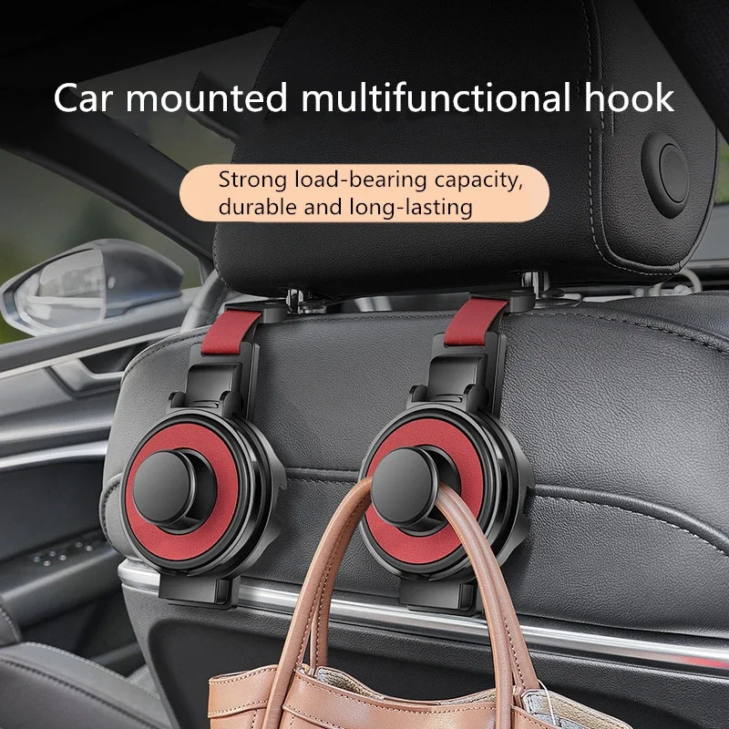 Car Seat Headrest Hook Car Multifunctional Water Cup Holder Auto Back Seat Organizer Hanger Handbag Car Interior Accessories