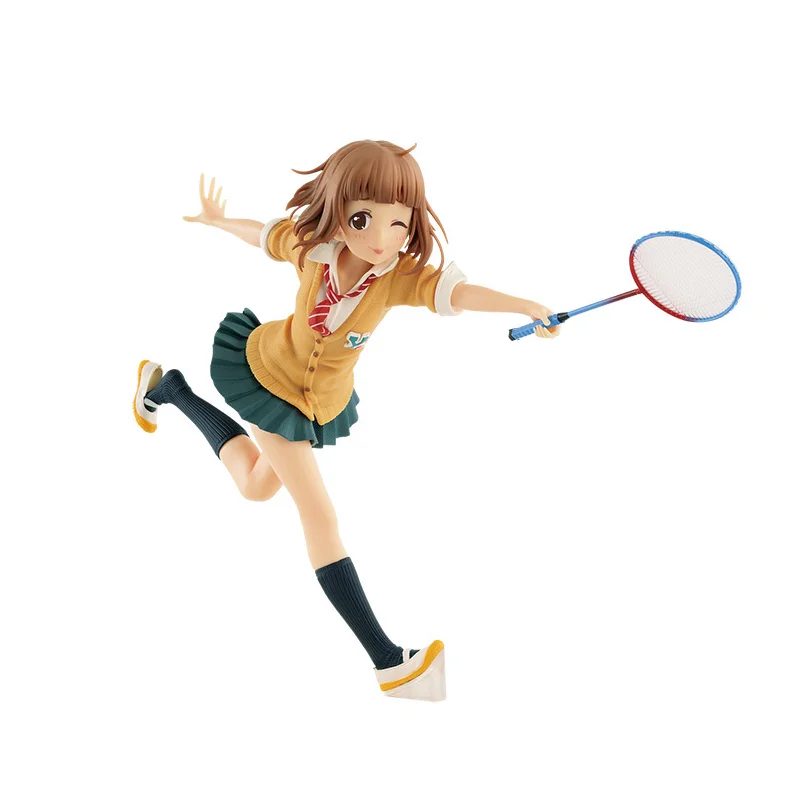 Original exq anime figura kitami yuzu badminton o ídolo @ ster cinderella meninas modelo de ação colecionáveis ornamentos de mesa
