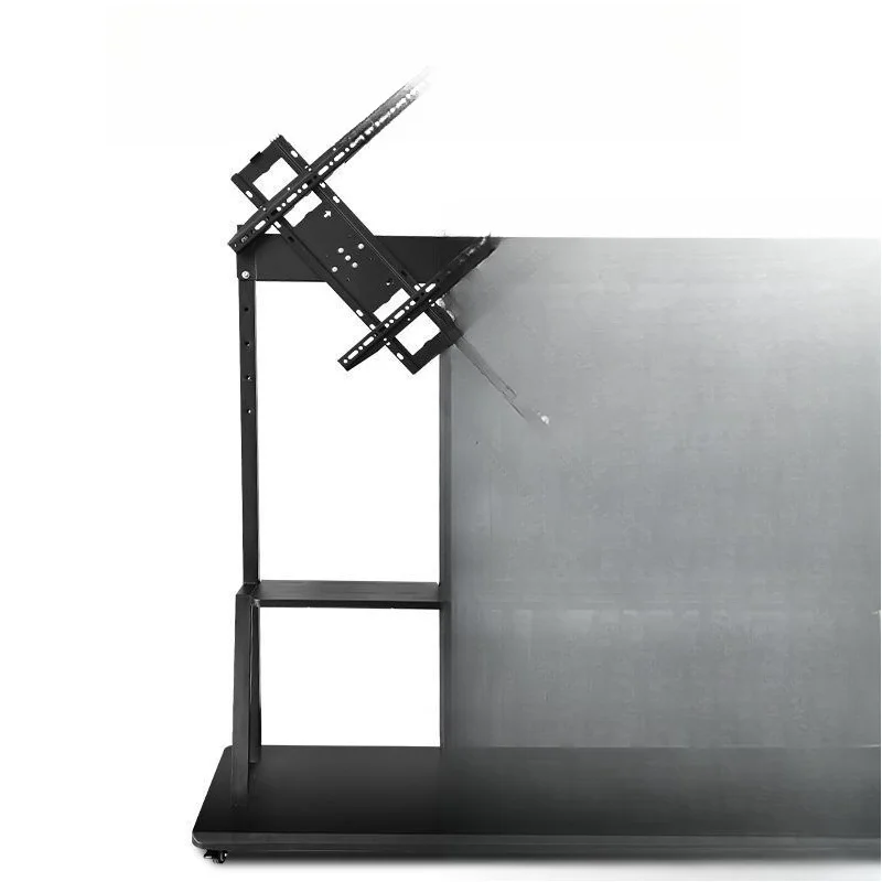 

Rotating hanger, vertical screen live TV shelf