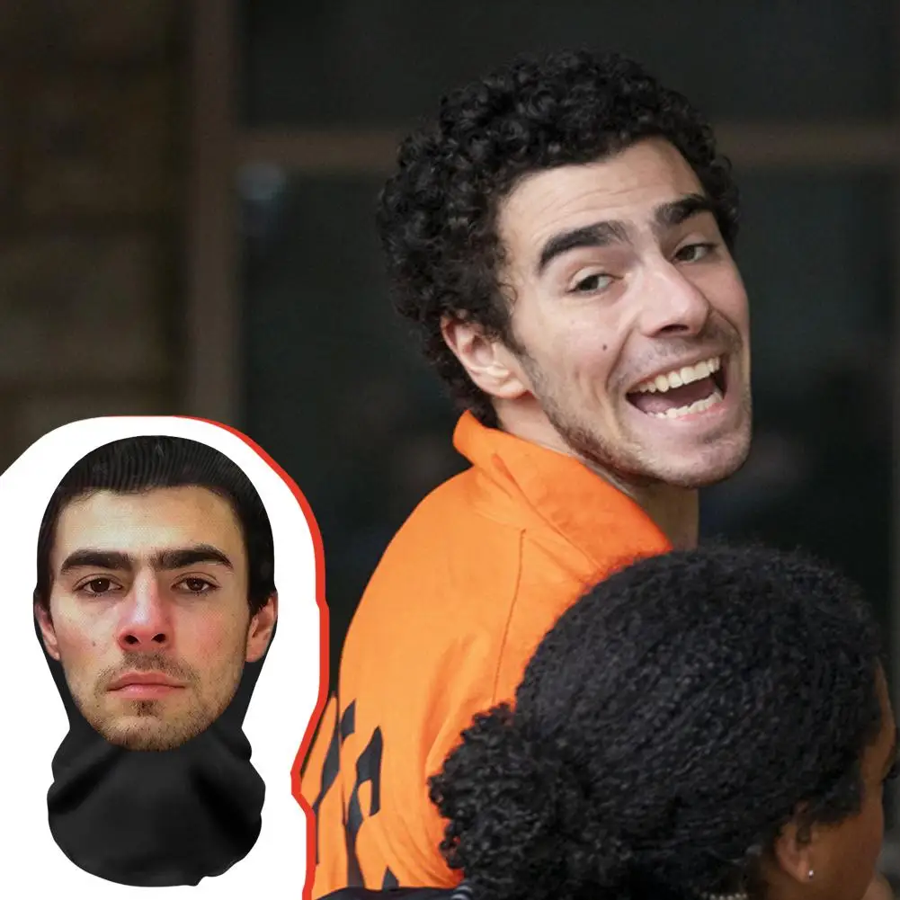 3D Printed Balaclava Mask for Hip Hop, Stretch Mesh Full Face Cover Cosplay Headdress for Men & Women