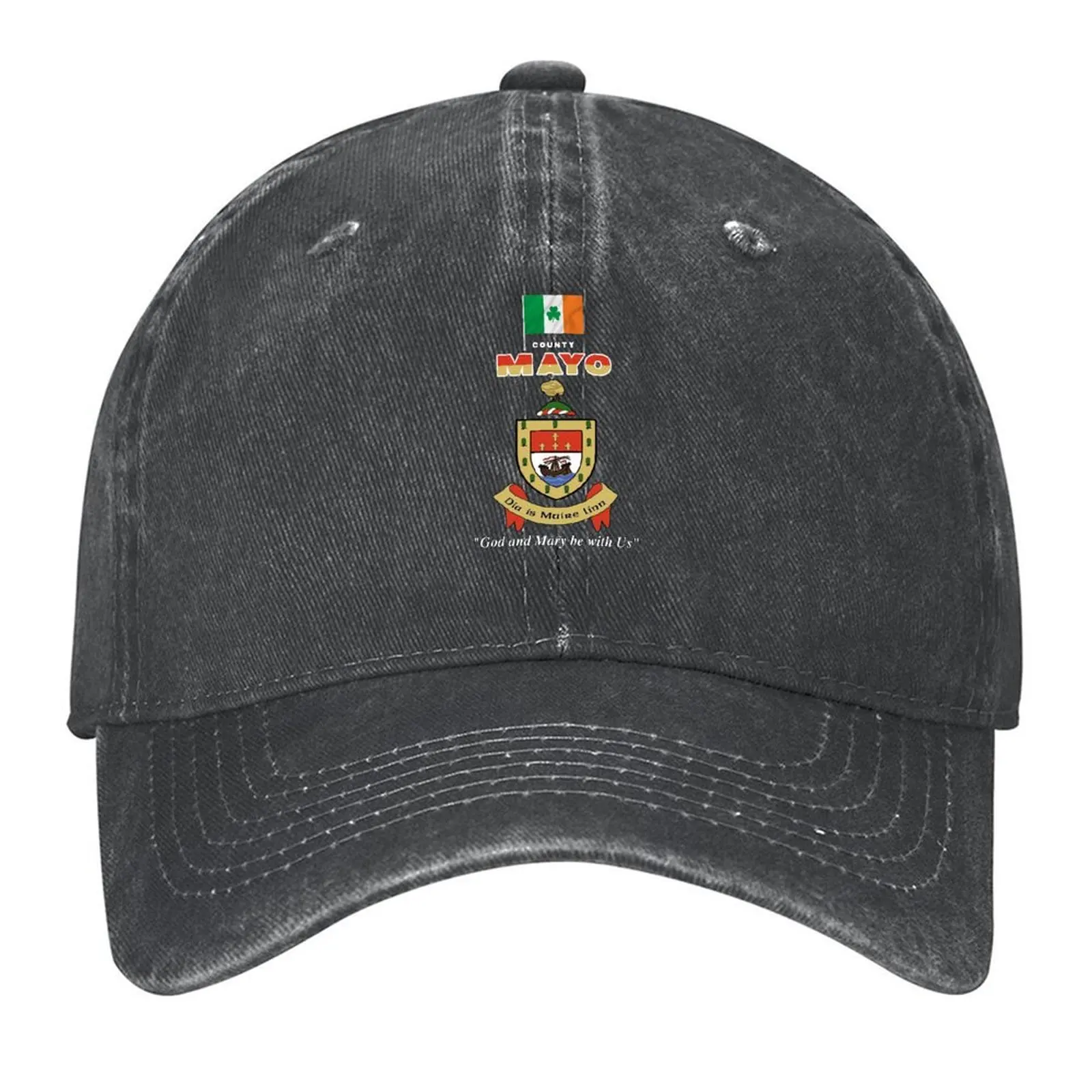 

COUNTY MAYO IRELAND - OFFICIAL CREST Baseball Cap summer hat Funny hats Golf Hat Golf Women's Beach Visor Men's