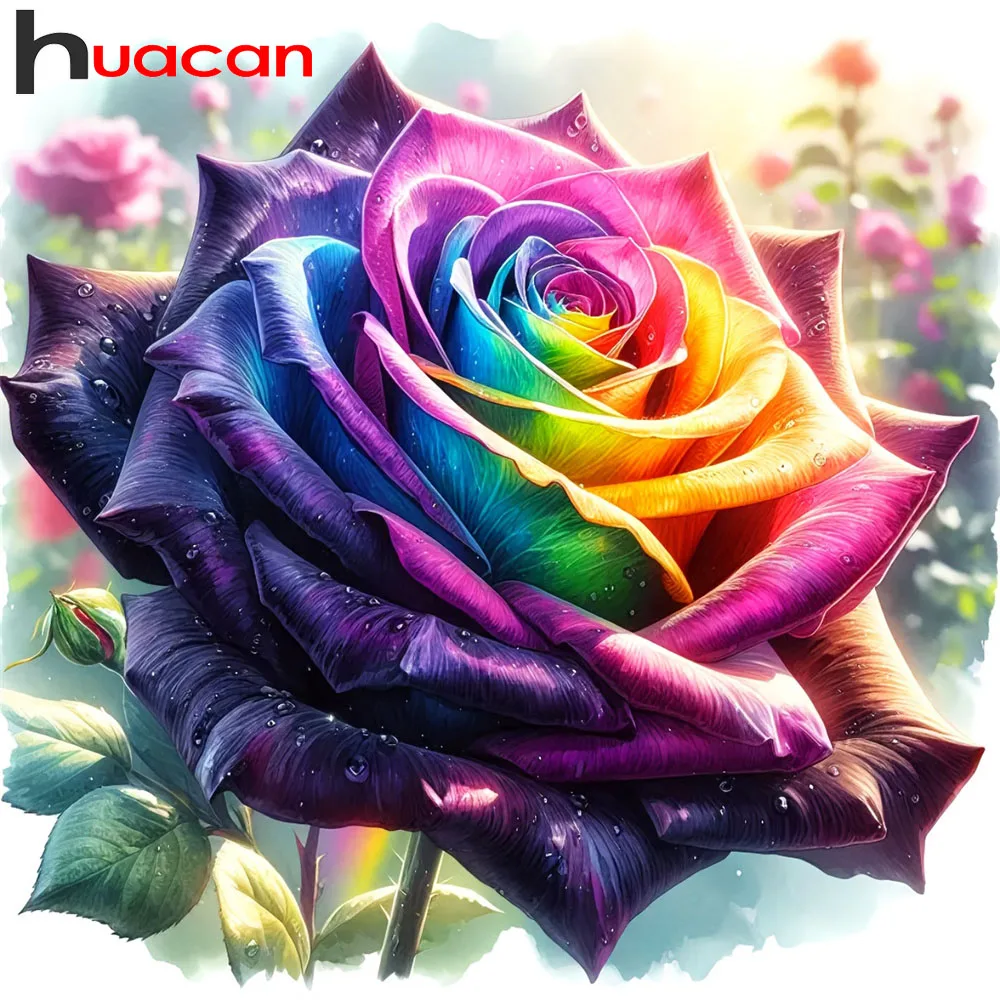 Huacan Full Square Round Drill Diamond Painting Colourful Ro