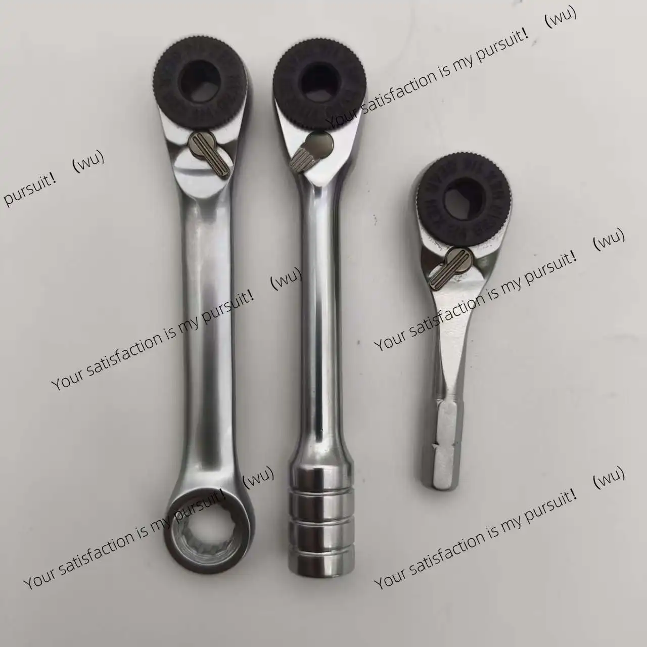 New double-headed mini ratchet wrench, front and reverse wrench for batch small fly sleeve in narrow and small space