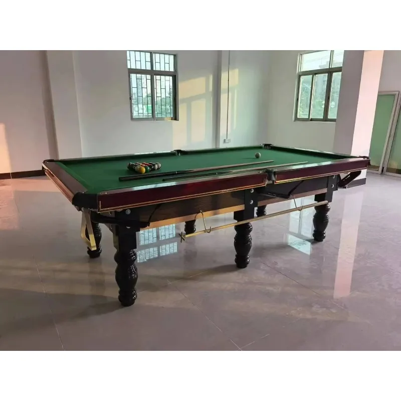 

Top Quality American Standard Size Diamond 9ft Pool Table and Billiard Table 9ft with Good Aluminium Alloy Pocket and Slate