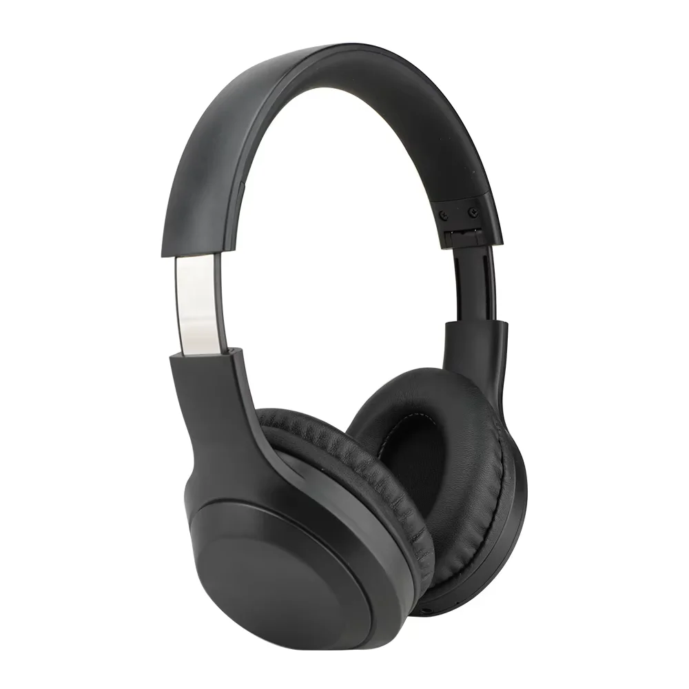 

Wireless Noise Cancelling Headphones Rich Bass Clear Communication Foldable Condenser Microphone Black