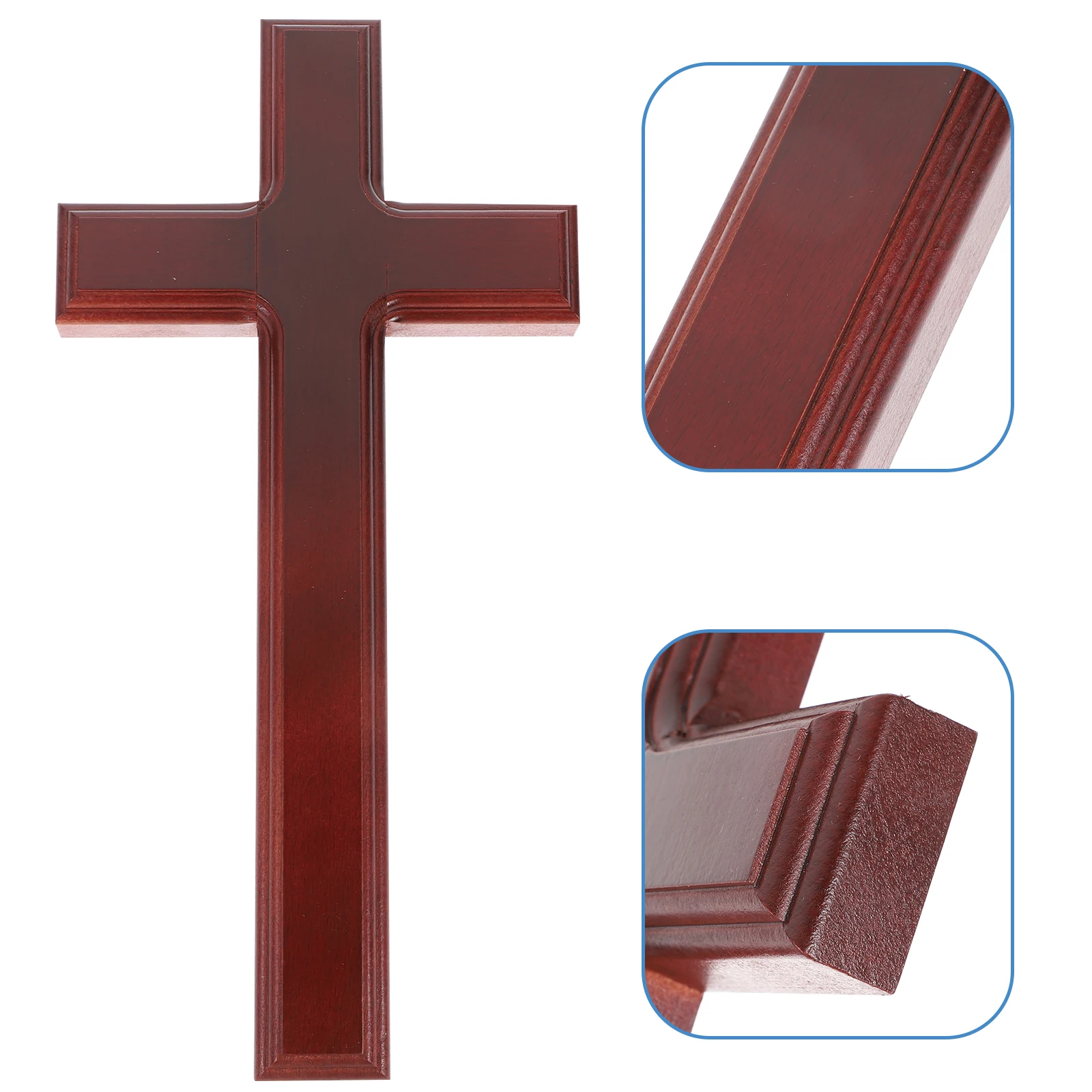 

Solid Wood Jesus Cross Decorative 32 Cm Wall Hanging Classic Design Pendant Home Office Cafe Blessings Wooden Crosses