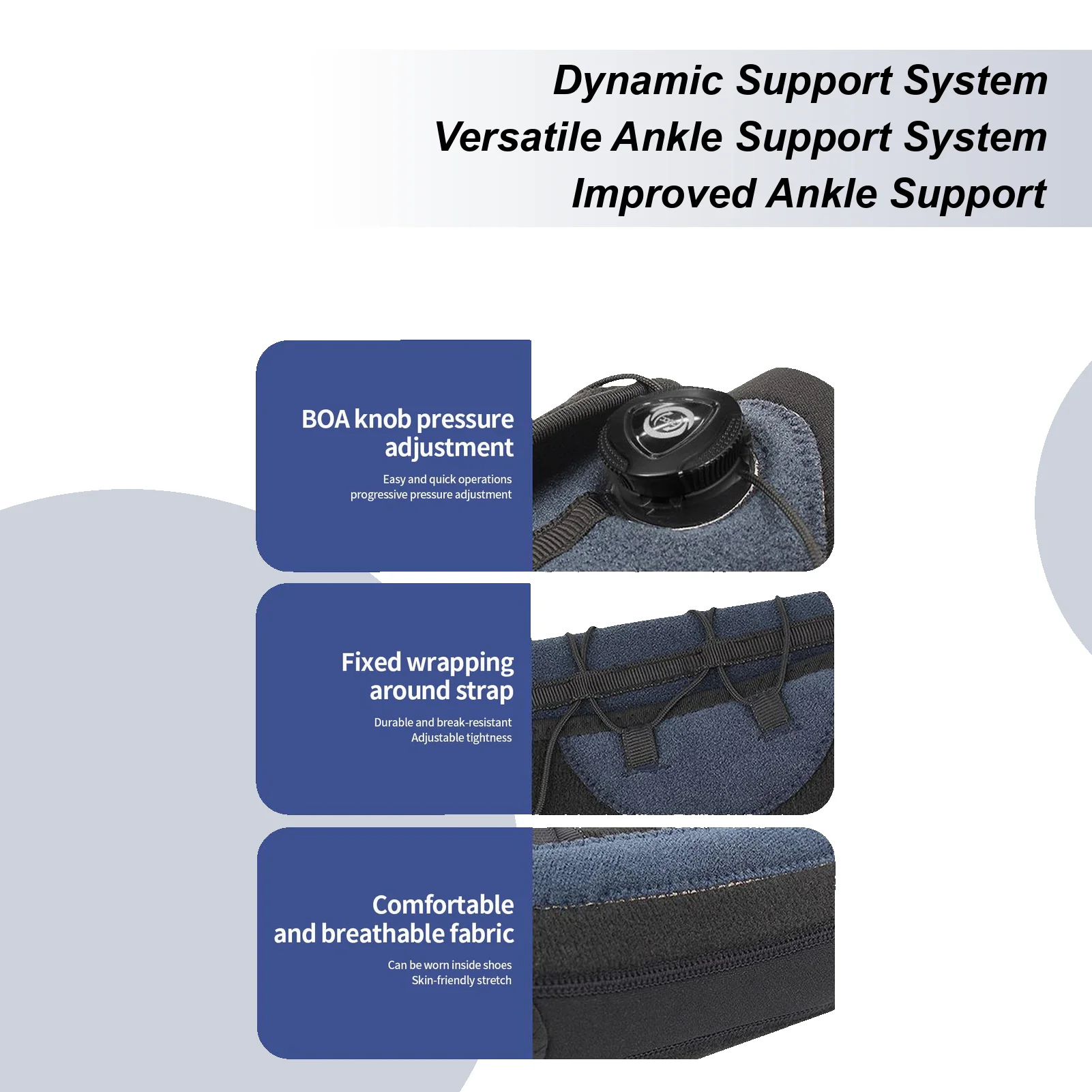 

Поддержка растянутой лодыжки Регулируемая поддержка лодыжки на шнуровке Регулируемый защитный стабилизатор для ног для тренировок по бегу