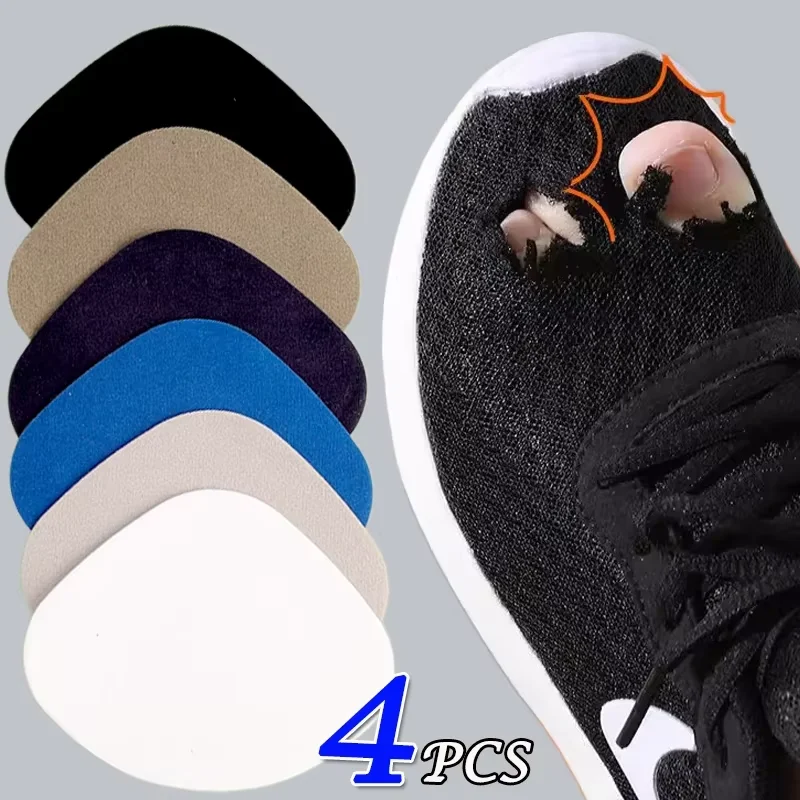 4Pcs Sports Shoes Patches Vamp Repair Shoe Insoles Patch Sneakers Heel Protector Adhesive Patch Repair Heel Anti-Wear Heel Pads