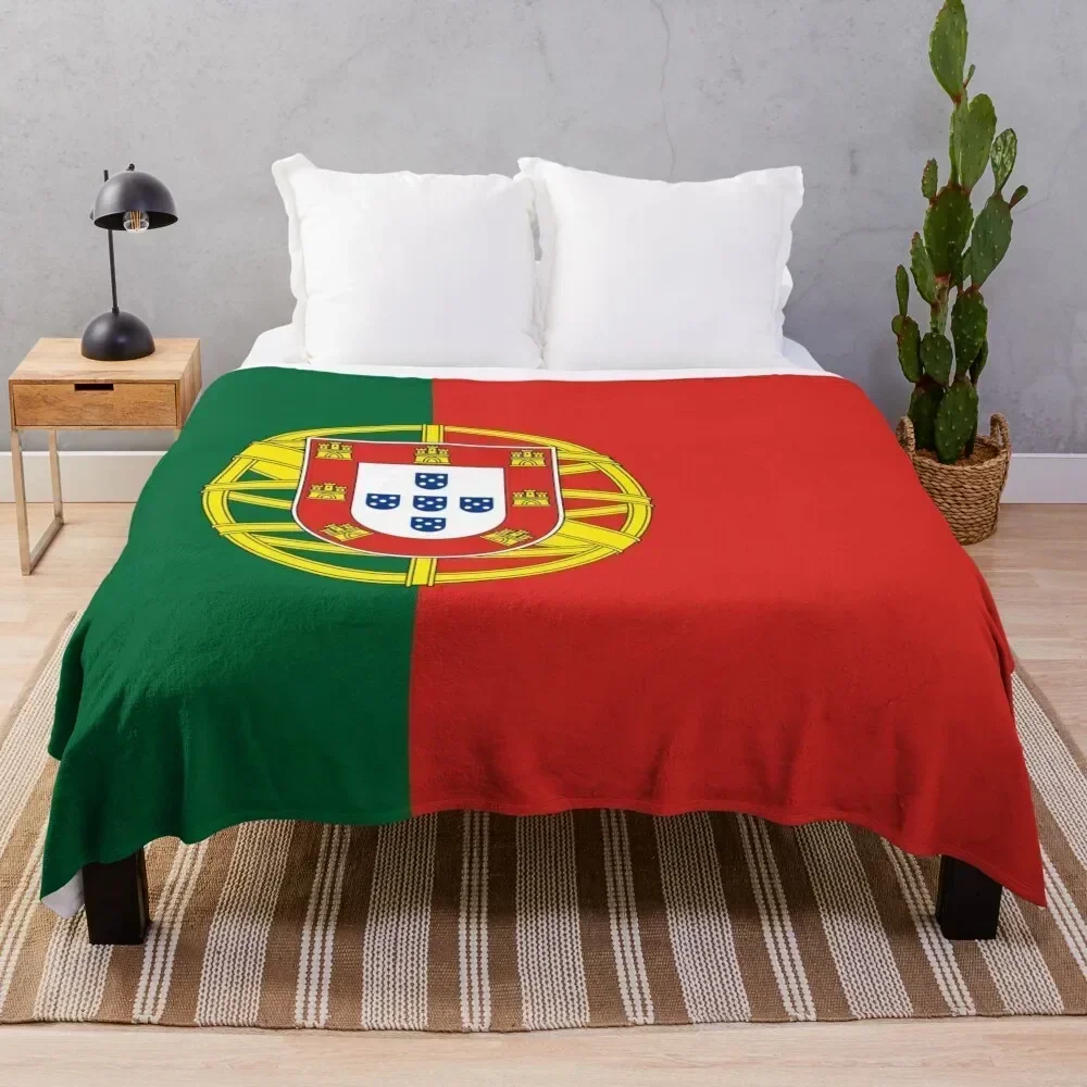 

Portugal flag. European countries Throw Blanket Shaggy Furry Soft Blanket for Bedroom Living Room