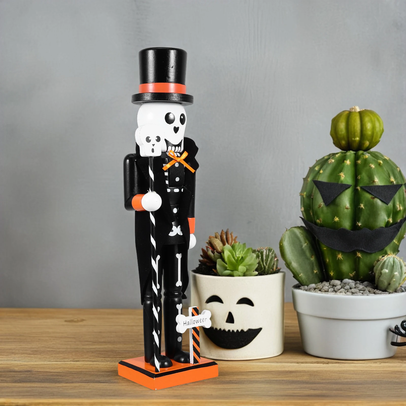 

Halloween Nutcracker Toys Creative Decoration Mens Party Decorations Wood Decorations' Baby Man Puppet