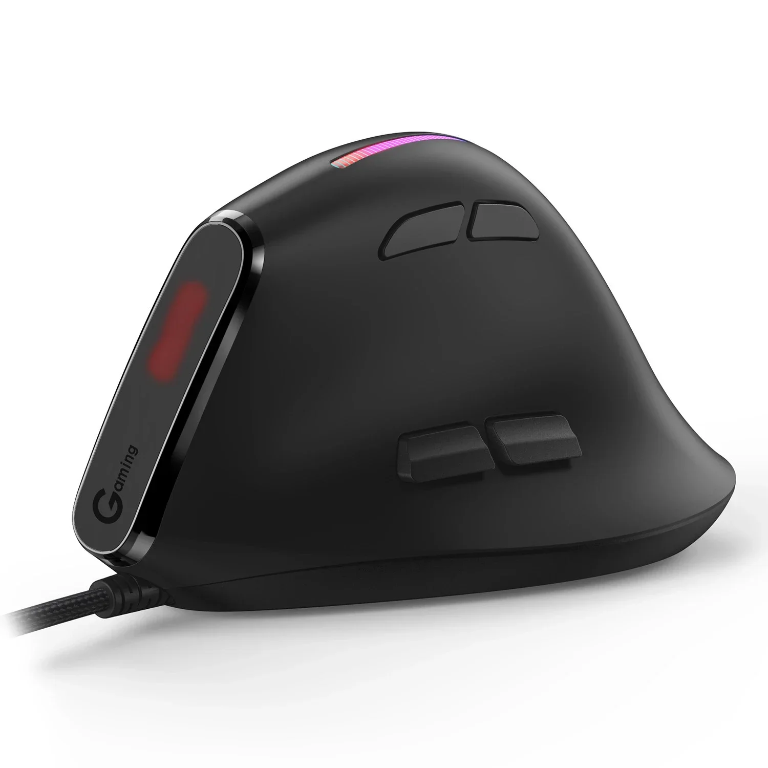 9-Key Vertical Ergonomic T-50 Wired Vertical RGB Gaming Optical Mouse