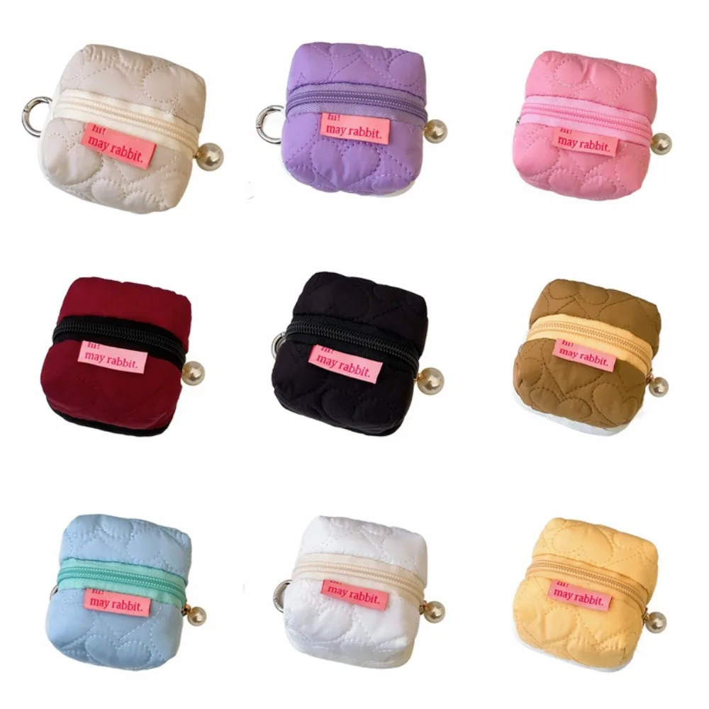 Tas liontin kantong Earphone Bluetooth, tas tenda kecil portabel lucu dompet koin Kawaii Retro Mini tas penyimpanan Earphone