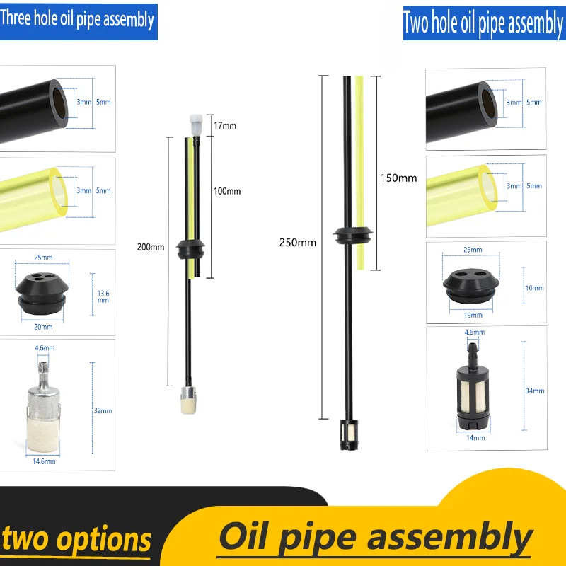

High quality universal fuel filter kit with fuel line hose - replacement parts for garden power tools