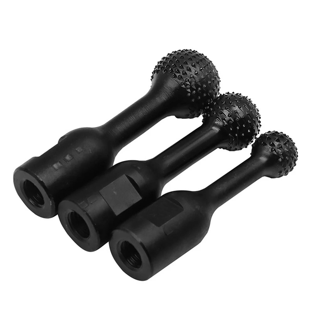 

Carbon Steel Ball Type Grinding Head Set for Wood and Metal Carving – 3 Pieces (20/25/30mm) with 12mm Threaded Heads