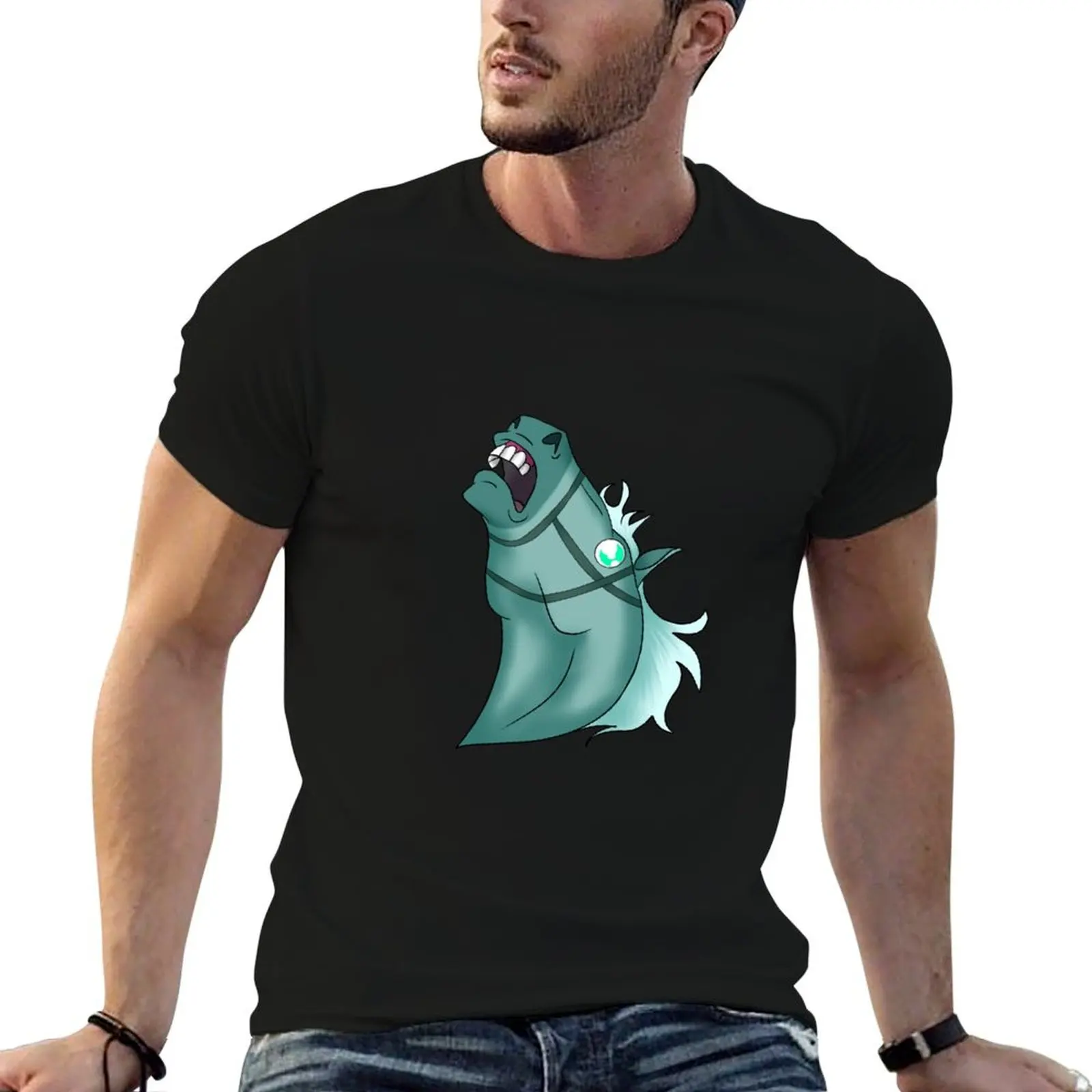 

Horse saying the SHAMAN in Centaurworld T-Shirt anime t shirts oversize t shirts for man graphic tees man t shirt luxury T-Shirt