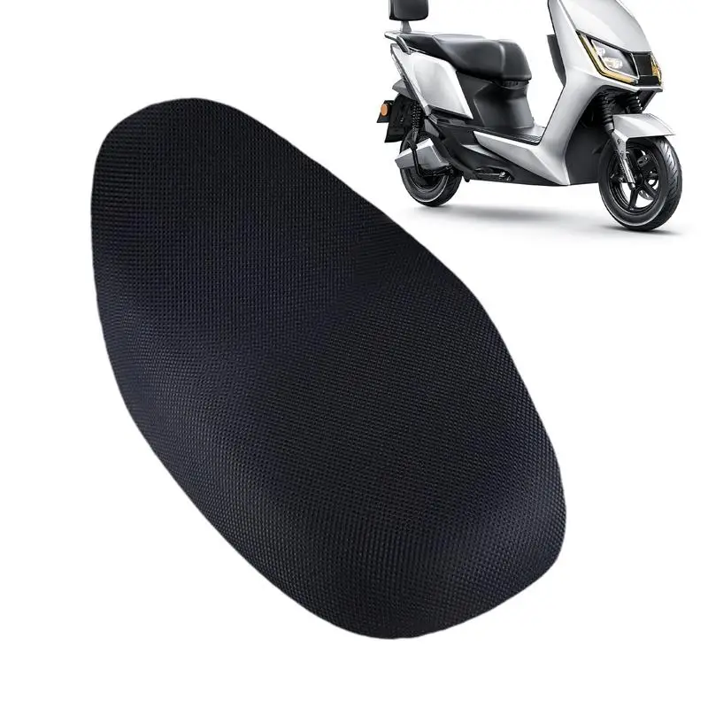 Motorcycle Seat Cover Sun Protection Cover For Motorcycle Seat Seat Protector 3D Honeycomb Mesh Cover Cooling Seat Pad Anti-Slip