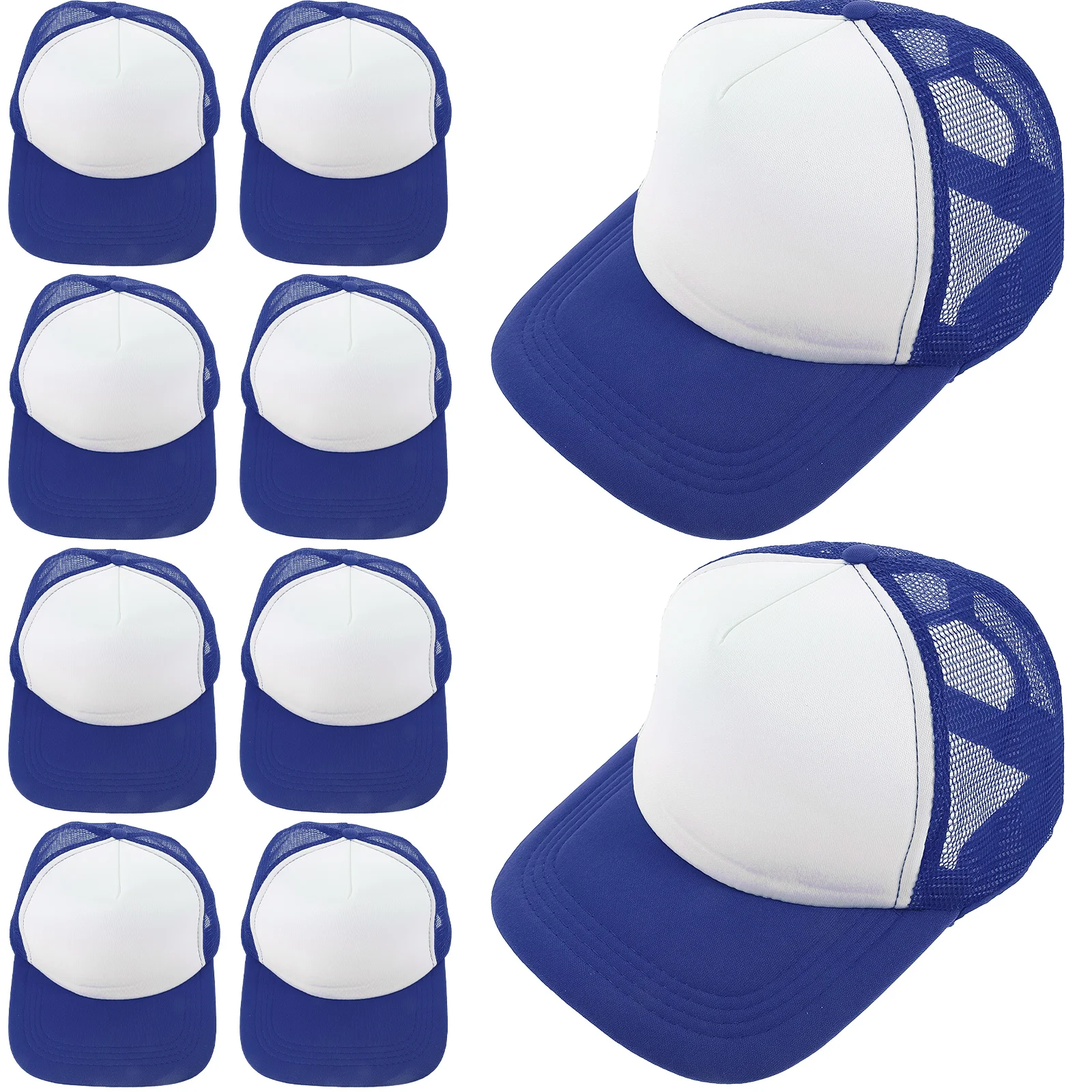 

10pcs Black Mesh Baseball Hat DIY Sublimation Diy Caps Heat Transfer Hats Unisex Blank Baseball Caps Breathable Cap