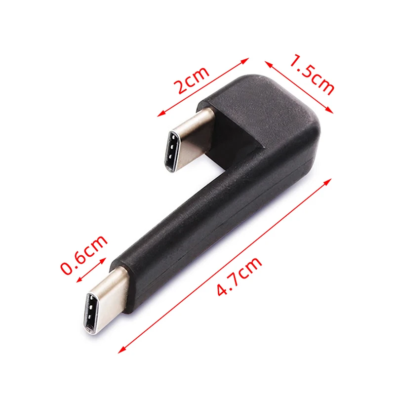 For E1DA 9038D DAC Device Samsung SSD T5 USB C 180 Degree Synchronous Charging Cable 5Gbps OTG Type C Male To Male Adapter Cable