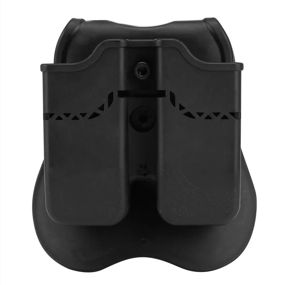 9mm Tactical Double Mag Pouch Belt-Mounted Quick-Draw Mag Holster Lightweight Tactical Mag Pouch Suitable For Hunting