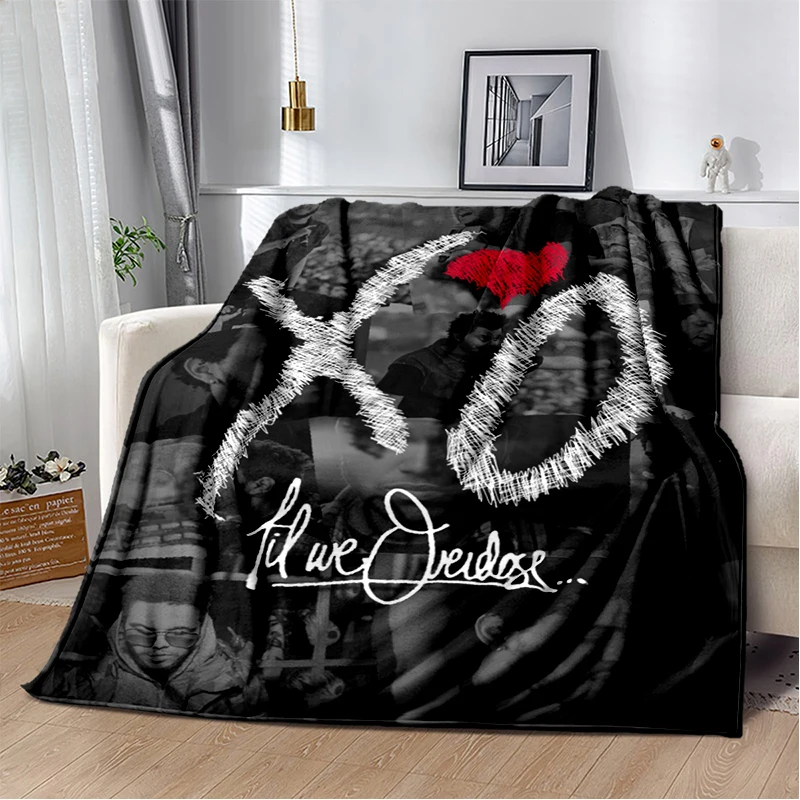3D The Weeknd X.O R&B Singer Blanket,Soft Throw Blanket for Home Bedroom Bed Sofa Picnic Travel Office Cover Blanket Gift Kids