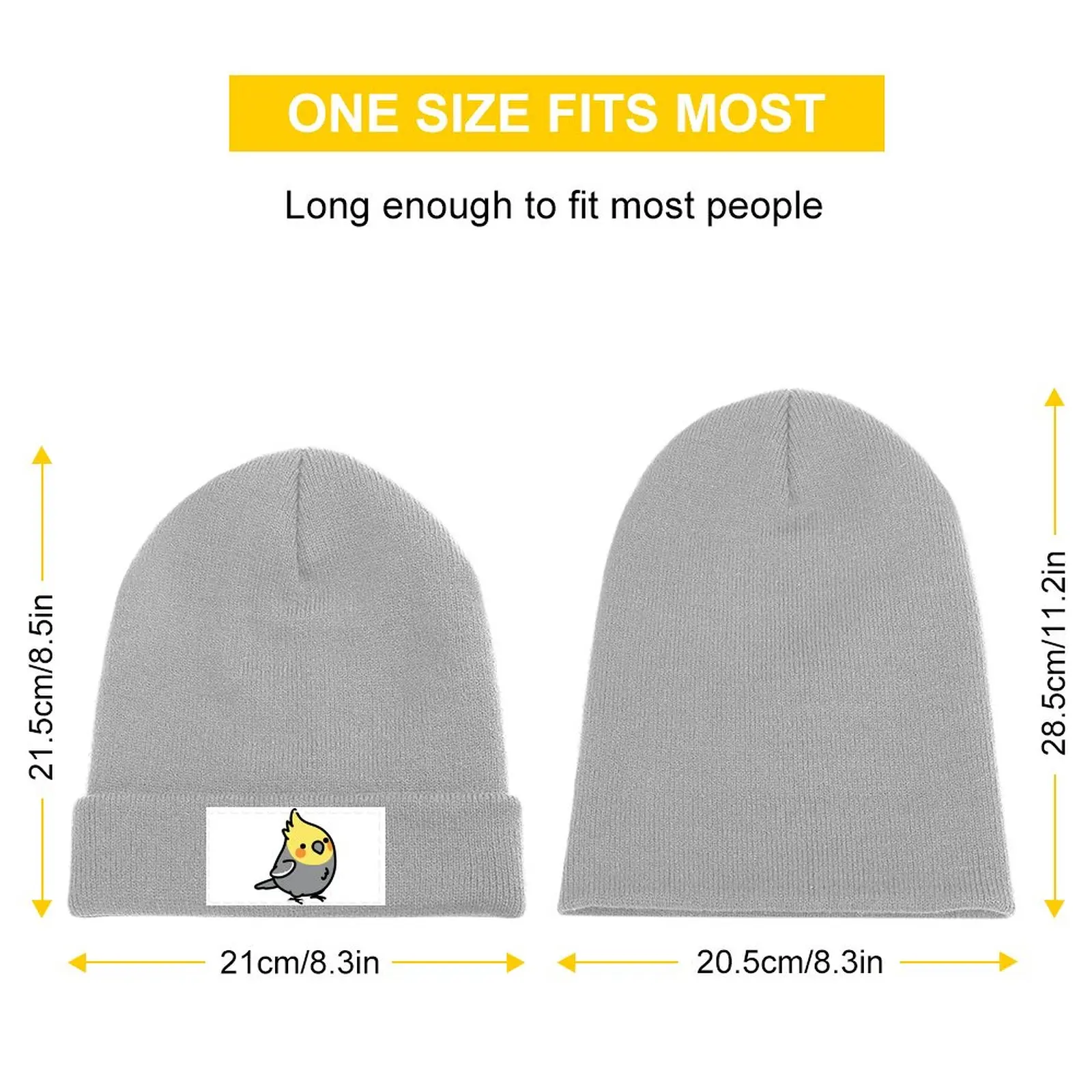 Chubby Cockatiel Knitted Hat Caps Golf Hat Golf Hat Man Women's Golf Clothing Men's