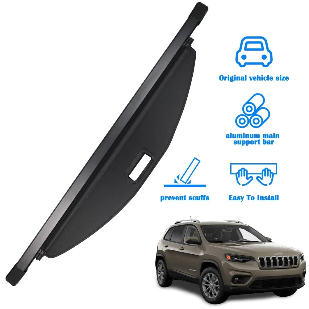 Car Accessories Interior Decorative cargo cover for jeep cherokee 2018+ Parcel Shelf