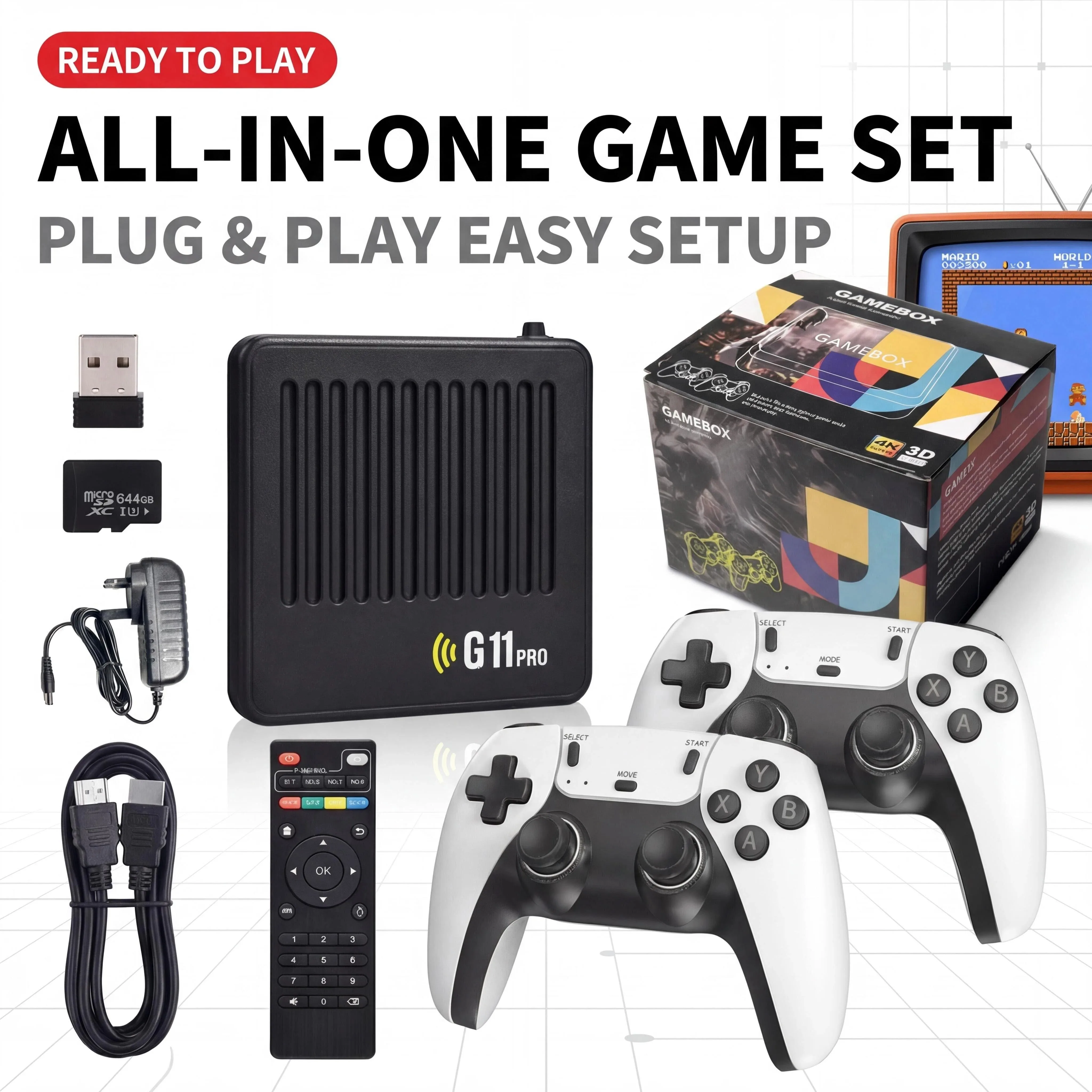 G11 Pro Game Box Dual System 4 - đánh giá và giá Retro Gaming Pro