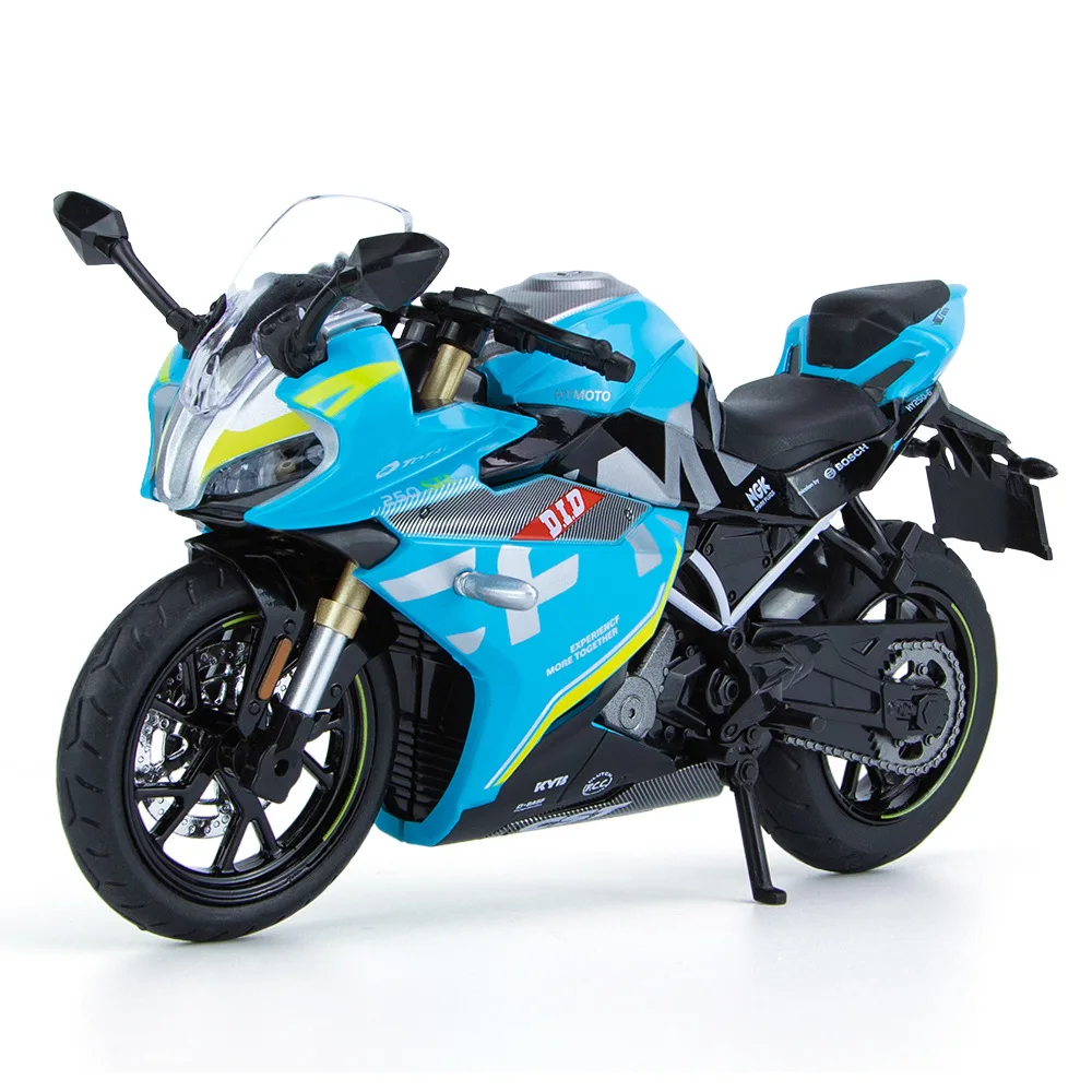 New Hot Sales 1:12 Spring Breeze CF 250SR Diecast Motorcycle Model Toy Simulation Metal Competition Motorbike Collection Gifts